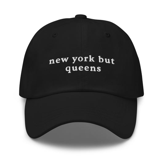 New york but queens black dad hat