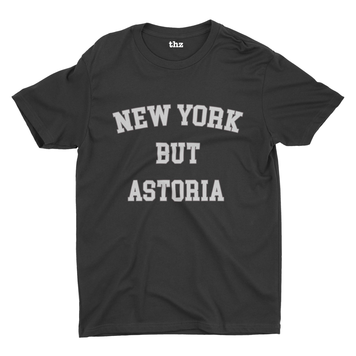 New York but Astoria black unisex short sleeve tshirt