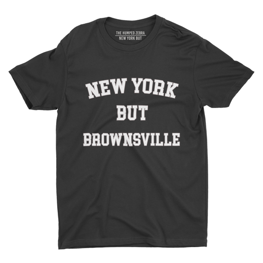 New York But Brownsville Black Short Sleeve Tshirt