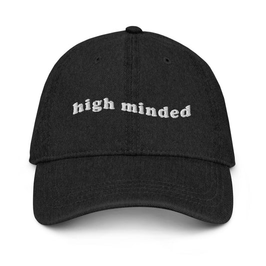 High Minded Hat - Black Denim